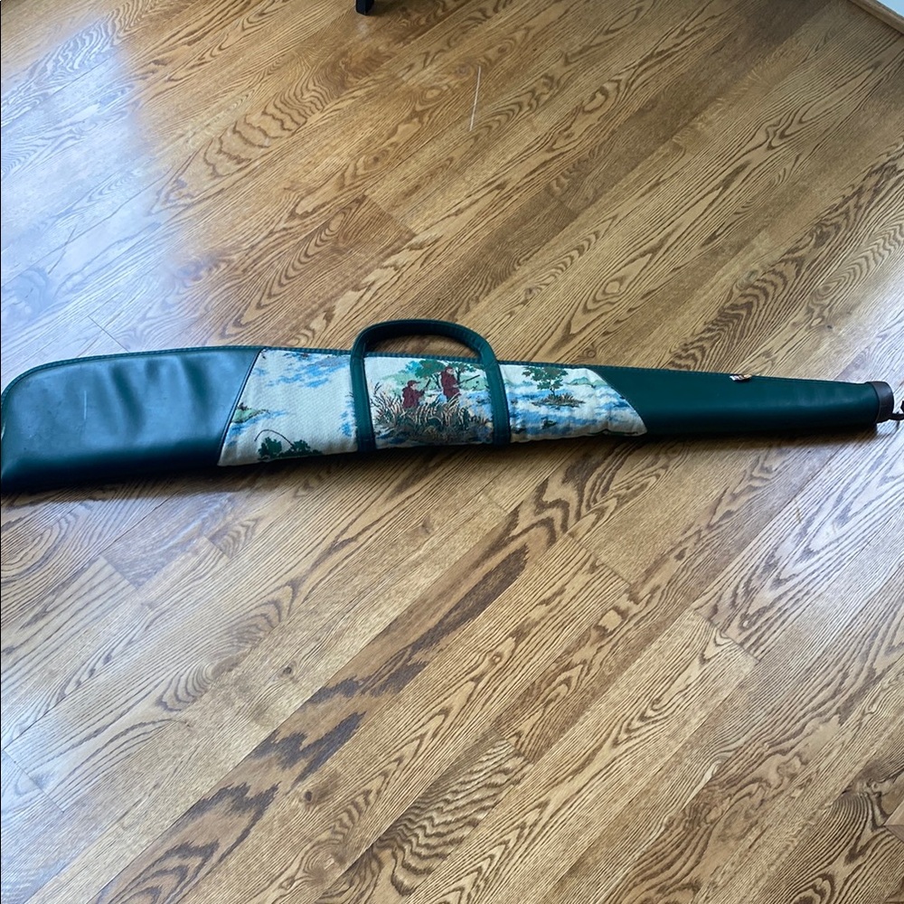 Vintage needlepoint hunting soft gun case outdoorsman fishing gorpcore - Picture 2 of 16